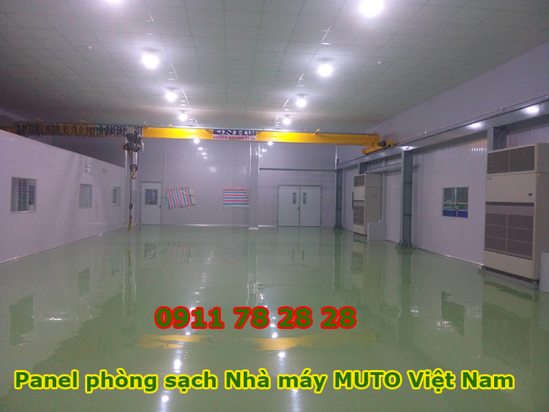 Panel Phòng Sạch Nhà Máy Muto Việt Nam