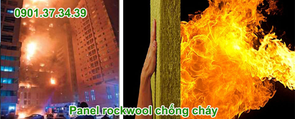 Panel rock wool chống cháy