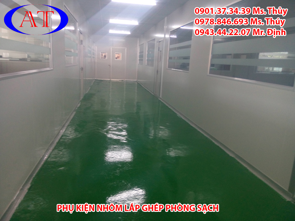 Phụ kiện nh&ocirc;m lắp gh&eacute;p ph&ograve;ng sạch