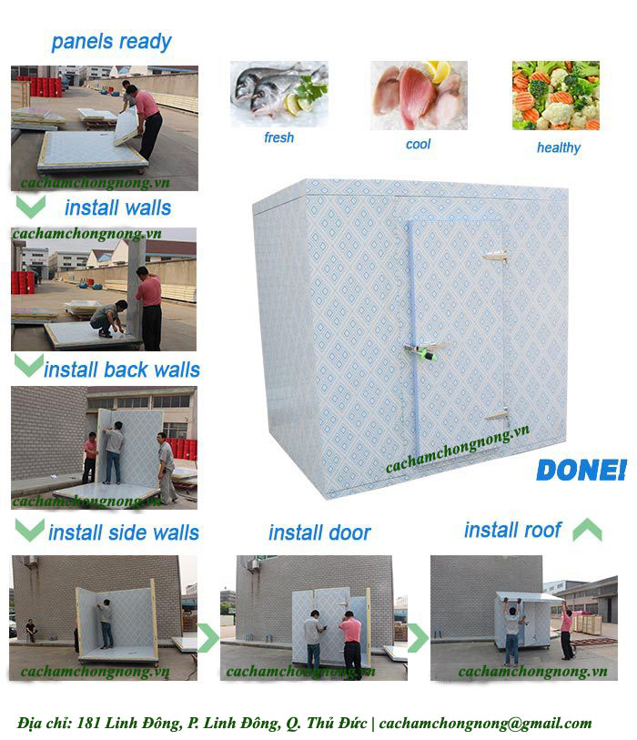 Phương ph&aacute;p lắt đặt Panel Kho Lạnh