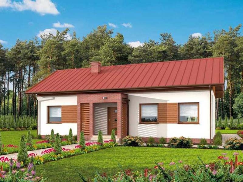 Mẫu số 18 Nh&agrave; cấp 4 m&aacute;i t&ocirc;n n&ocirc;ng th&ocirc;n mới nhất