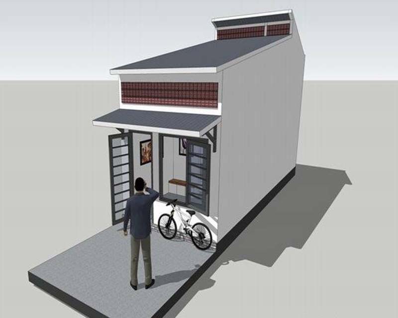 Mẫu số 19 Nh&agrave; cấp 4 m&aacute;i t&ocirc;n n&ocirc;ng th&ocirc;n mới nhất