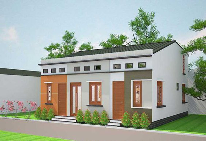 Mẫu số 37 Nh&agrave; cấp 4 m&aacute;i t&ocirc;n n&ocirc;ng th&ocirc;n mới nhất