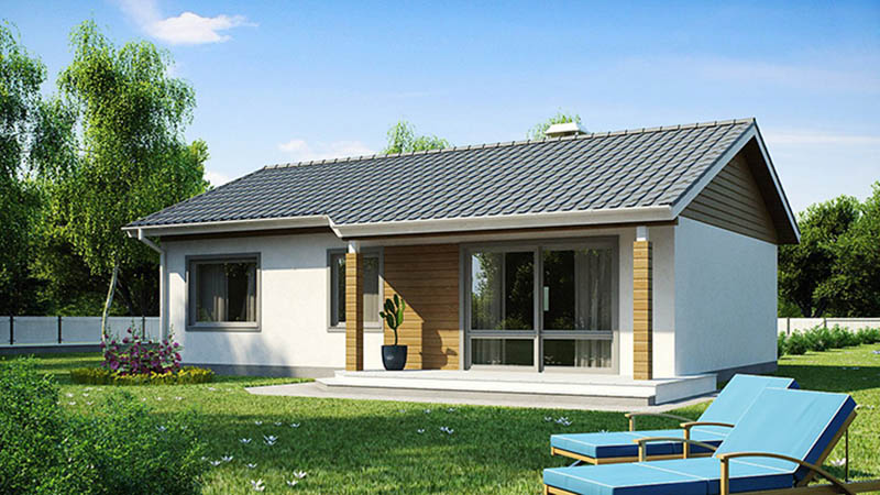 Mẫu số 7 Nh&agrave; cấp 4 m&aacute;i t&ocirc;n n&ocirc;ng th&ocirc;n mới nhất   